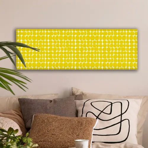 Stippen - Modern - Geel canvas 2cm klein 828 -sfeer1