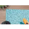 Surfboard - Water - Badpak - Oranje muismat rubber klein -closeup