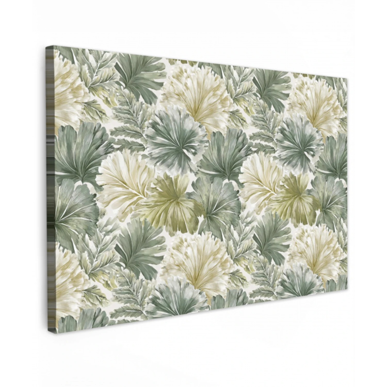 Bladeren - Botanisch - Groen Tuinposter op houten frame 2 cm dik klein 845 -3d