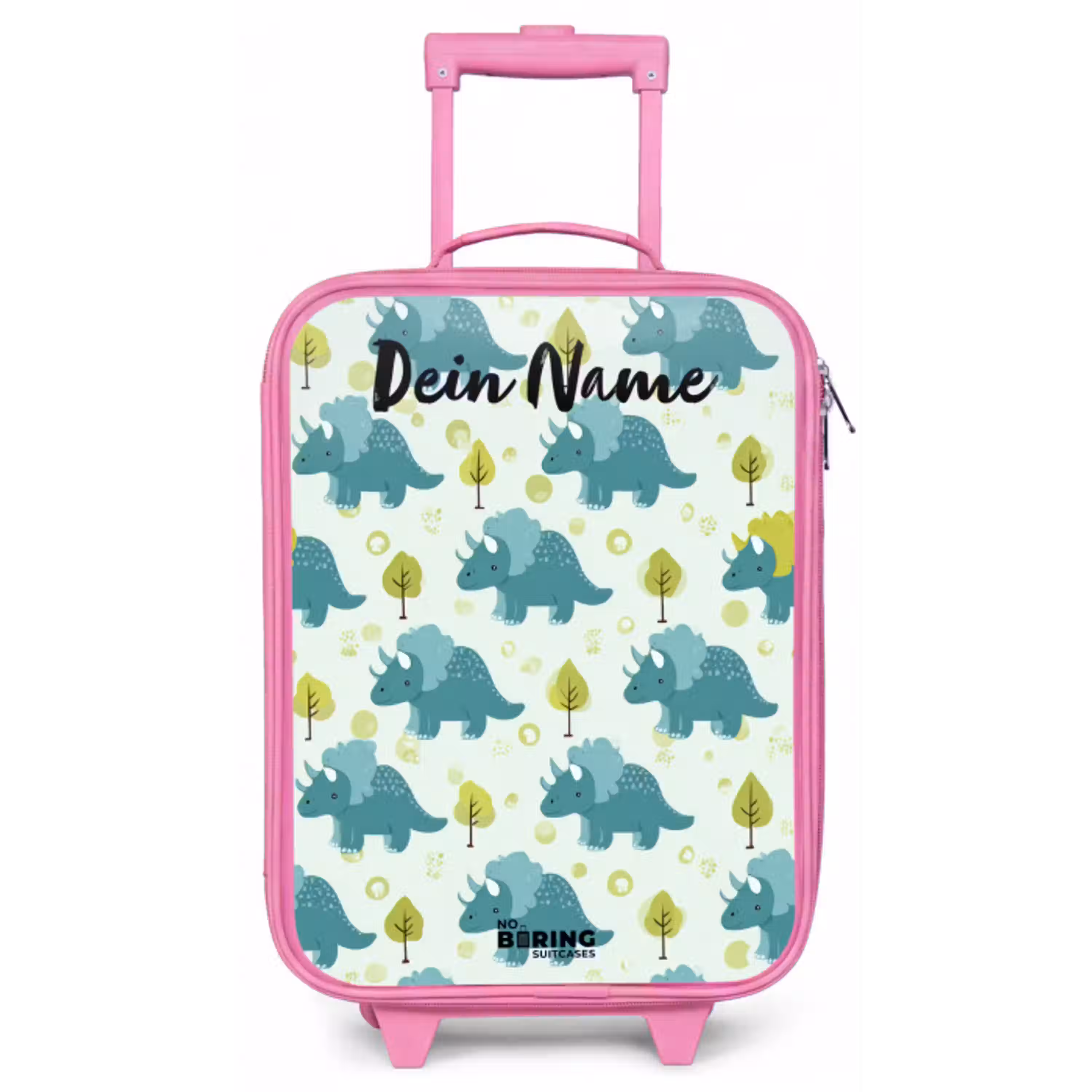 Dinos - Patroon - Natuur Kinderkoffer - Roze klein -zz3dotto
