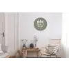 Geluk zit in 't zonnetje - Tekst - Geluk - Quotes - Zon Wandcirkel aluminium klein -woonkamer