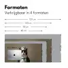 Kat - Kokskleding - Zwart - Wit Muismat XXL klein -sfeer5