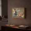 Bladeren - Bruin - Herfst - Natuur Light Box met batterij (Wandlamp) middel -sfeer1