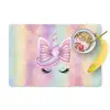 Eenhoorn - Glitters - Regenboog - Pastel Placemat vinyl groot -zzzproduct_Kitchenyeah-website