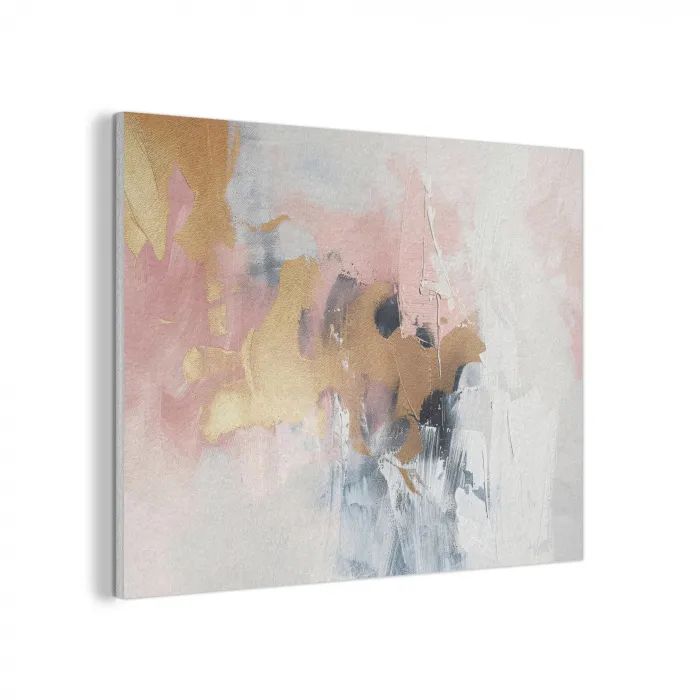 Abstract - Pastel kleuren - Goud - Modern - Aesthetic PET vilt klein -3d