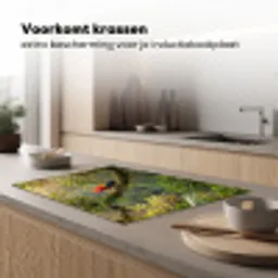 Ara - Jungle - Rood Inductie beschermer vinyl 3mm klein -sfeer1