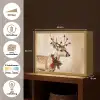 Gewei - Kerst - Rendier - Rood Light Box met batterij (Wandlamp) middel -USP_websiteoverzichtNL