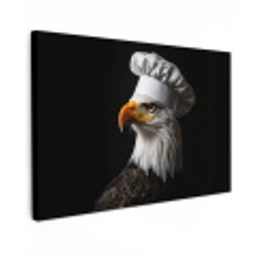Arend -Amerika - Koksmuts - Vogel - Stoer Tuinposter op houten frame 2 cm dik klein -3d