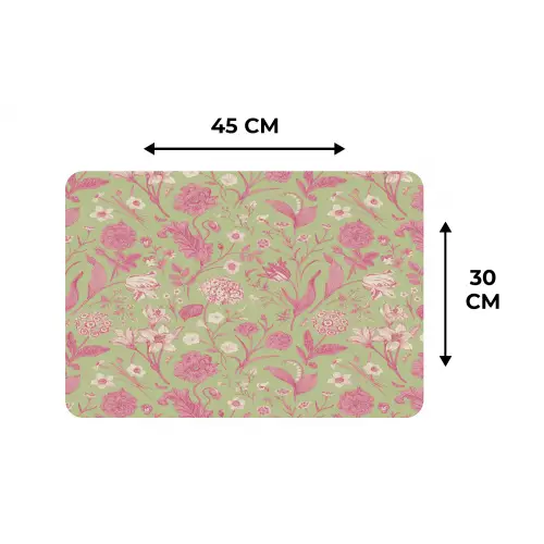 Classic - Pink - Mint Placemat vinyl groot 368 -specs