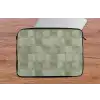 Vlakken - Rustiek - Groen laptophoes neopreen klein 279 -tafel