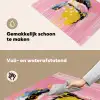 Vogel - Roze - Geel - Blauw Inductie beschemer met haakjes klein -ky-schoon-nl