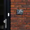 Donkergrijze stenen - Modern Naambord Rechthoek middel -sfeer1-rechthoek-S