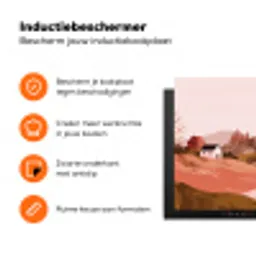 Heuvellandschap - Grafisch - Terracotta Inductie beschermer vinyl 3mm klein -zzzzzzz-td-ups