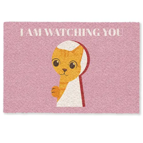 Cat - Quote  - Pink Deurmat klein -zkaufland3d