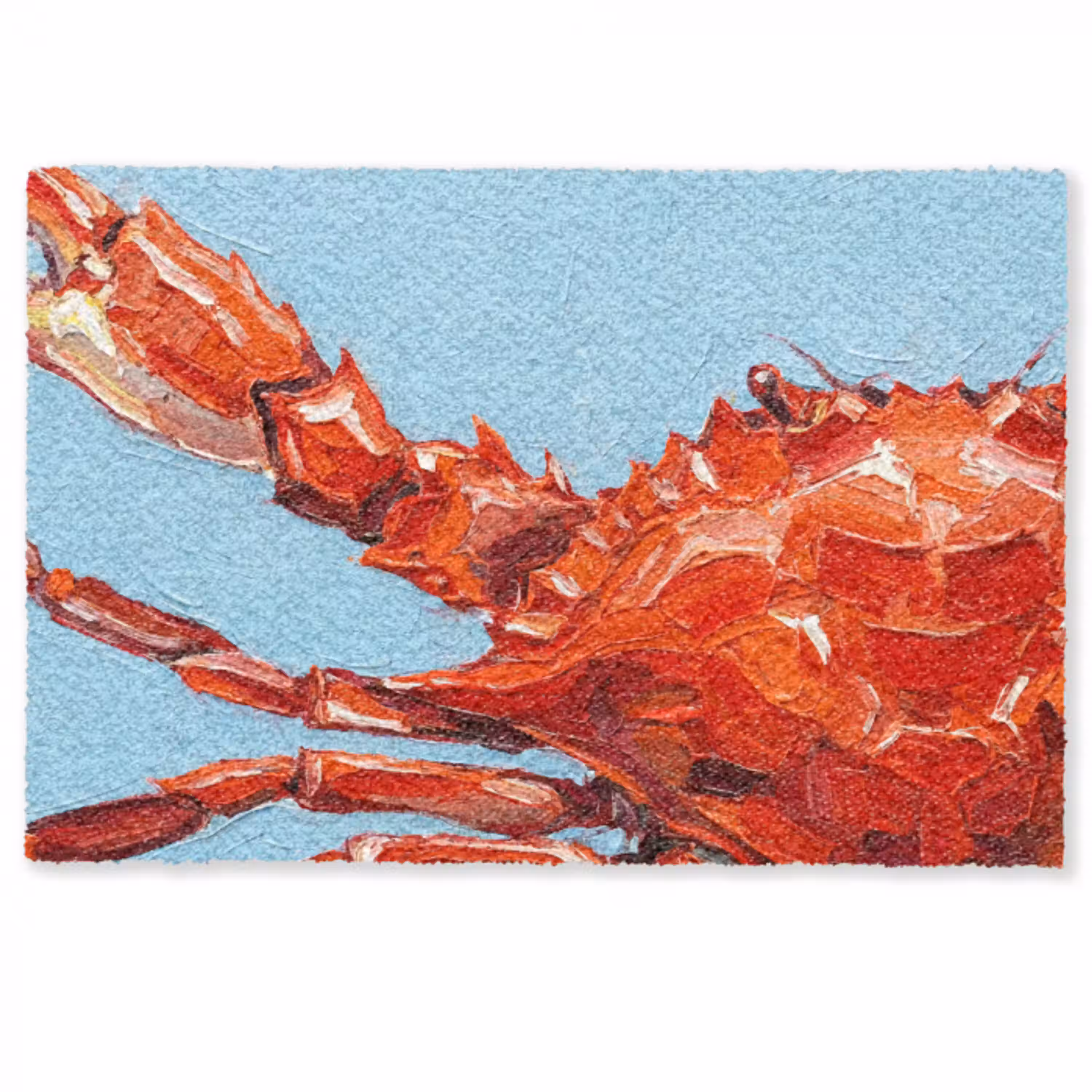 Krab - Zee - Dieren - Abstract - Rood Deurmat klein -zkaufland3d