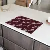 Kraanvogels - Klassiek - Bordeaux Inductie beschermer vinyl 3mm klein 276 -sfeer8