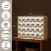 Waaier - Patroon - Zwart - Beige Light Box met batterij (Wandlamp) middel 907 -USP_websiteoverzichtNL