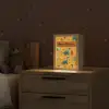 Dino - Herfstbladeren - Oranje - Patroon Light Box met kabel (Kinderlampje) klein -sfeer1_kind