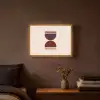 Zandloper - Symmetrisch - Rood - Paars Light Box met batterij (Wandlamp) middel -sfeer4