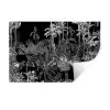 Palm - Jungle - Tropical Muursticker klein -3d