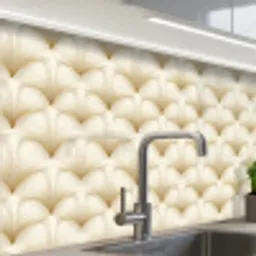 Waaier - Motief -  Goud keuken achterwand 2 middel 865 -zzzz3d_schuin
