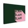 Donkergroen - Tekst - Schaduw - Grafisch canvas 2cm klein -z3d