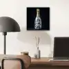 Champagne - Bloemen - Goud - Chique aluminium wit klein -sfeer5