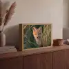 Vos - Oranje - Gras Light Box met batterij (Wandlamp) middel -sfeer2