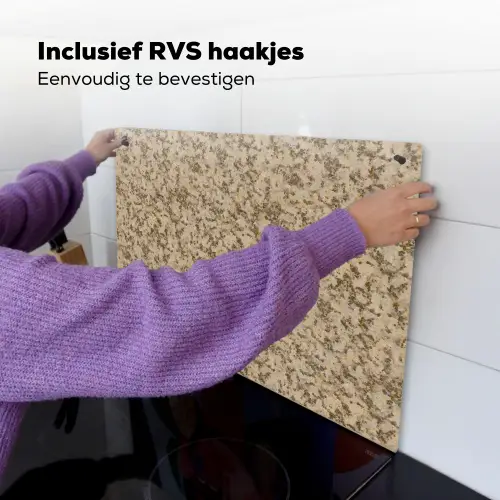Bruin - Grijs - Patroon Inductie beschemer met haakjes klein 777 -ky-ophangen-nl