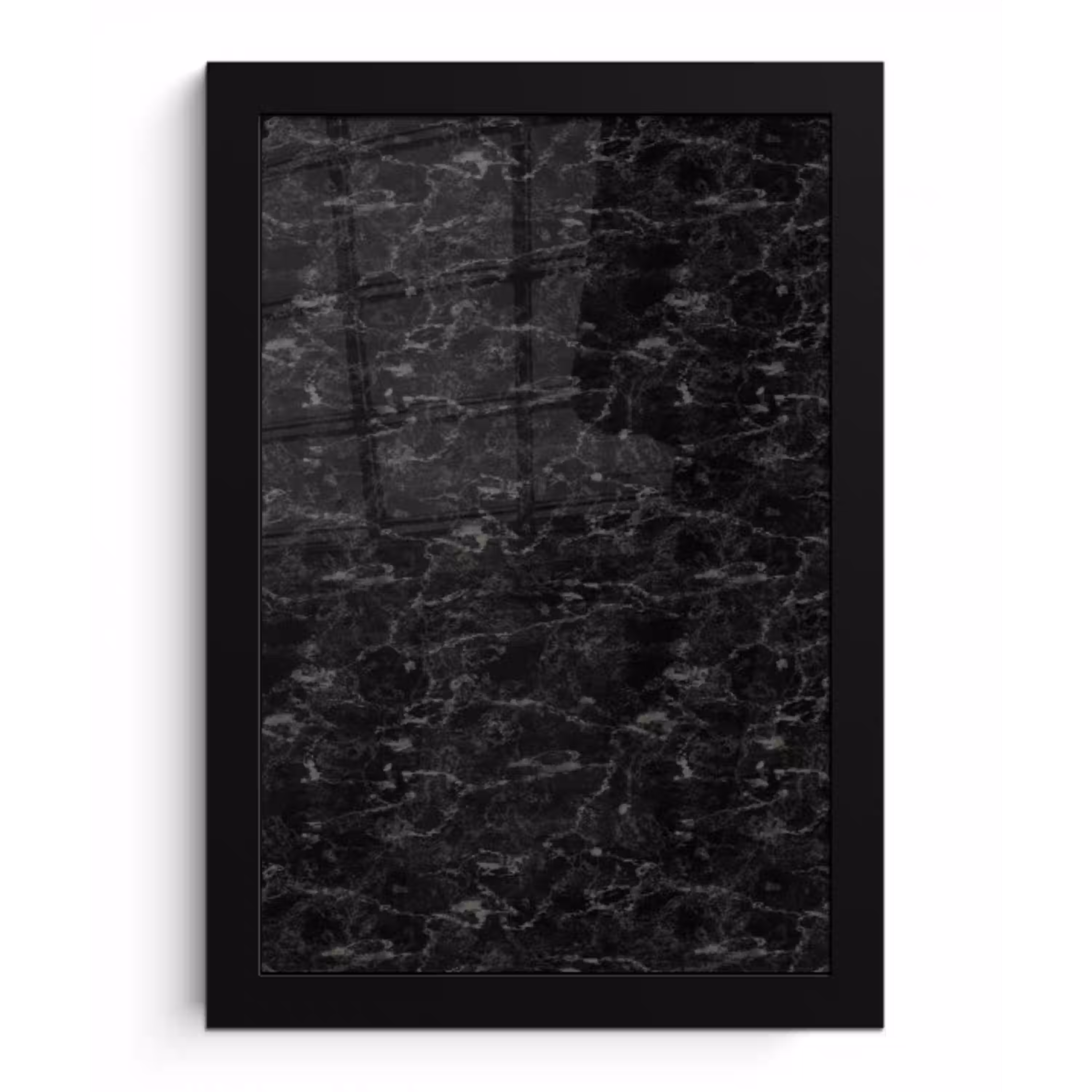 Marmer - Aders - Zwart fotolijst zwart zonder passe partout klein 224 -3d