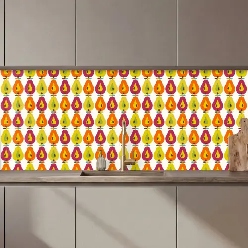 Retro - Design - Peer - Fruit keuken achterwand 2 middel 871 zz_3dshopping