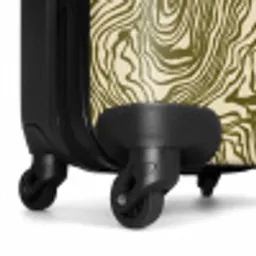 Abstract - Marmer - Groen NBS - Handbagage koffer - Volwassenen Unisex middel -wiel