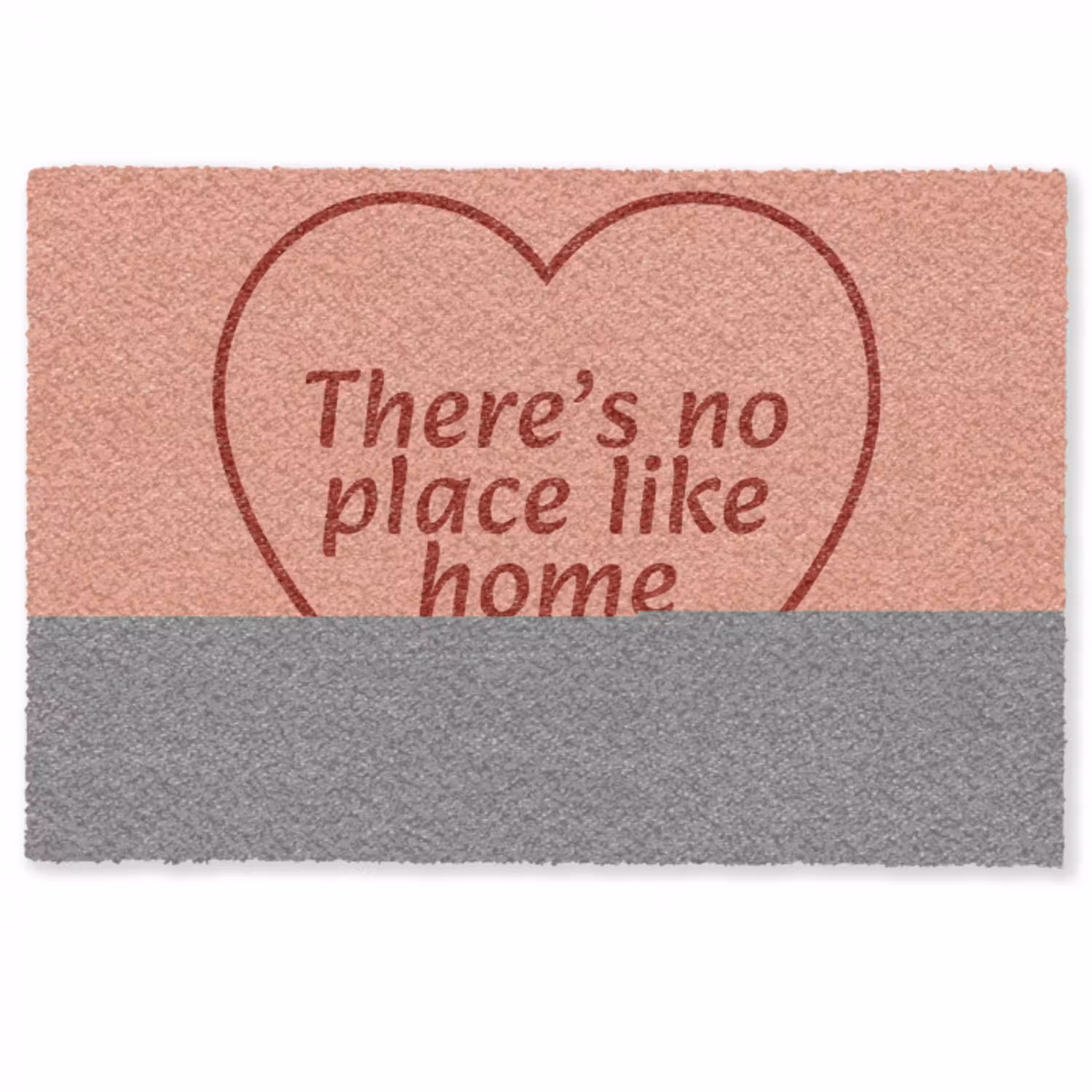 There's no place like home - Quote - Zalmroze Deurmat klein -zkaufland3d