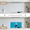 Tucan - Sokkel - Vogel - Koksmuts keuken achterwand spatscherm klein -voor_na_FR