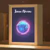 Voetbal - Sport - Blauw - Paars Light Box met kabel (Kinderlampje) klein -zzz_3d_website