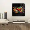 Groente - Peper - Knoflook - Graffiti - Verf - Kleurrijk plexiglas 5mm klein -sfeer1