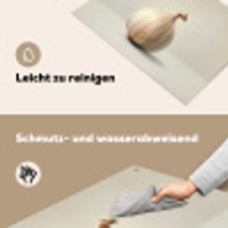 Knoflook - Natuurlijk - Beige Inductie beschemer met haakjes klein -ky-schoon-de