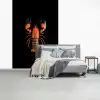 Kreeft - Oranje - Zwart - Modern fotobehang vinyl groot -slaapkamer