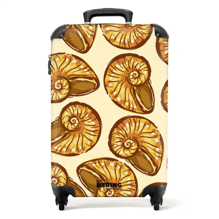 Gouden schelpen NBS - Handbagage koffer - Kinderen Unisex middel -productfoto_recht