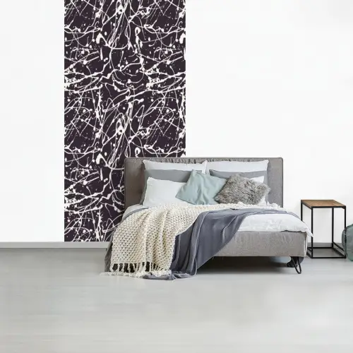 Spat - Waterverf - Wit fotobehang vinyl groot 64 -slaapkamer