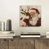 Kerstman - Rendier - Kerst - Christmas plexiglas 5mm klein -sfeer1