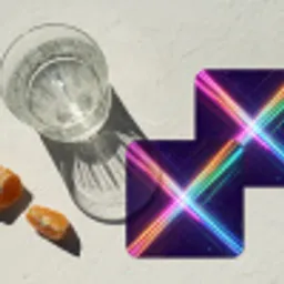 Kruisen - Lasterstralen - Neon onderzetter kurk middel -sfeer4