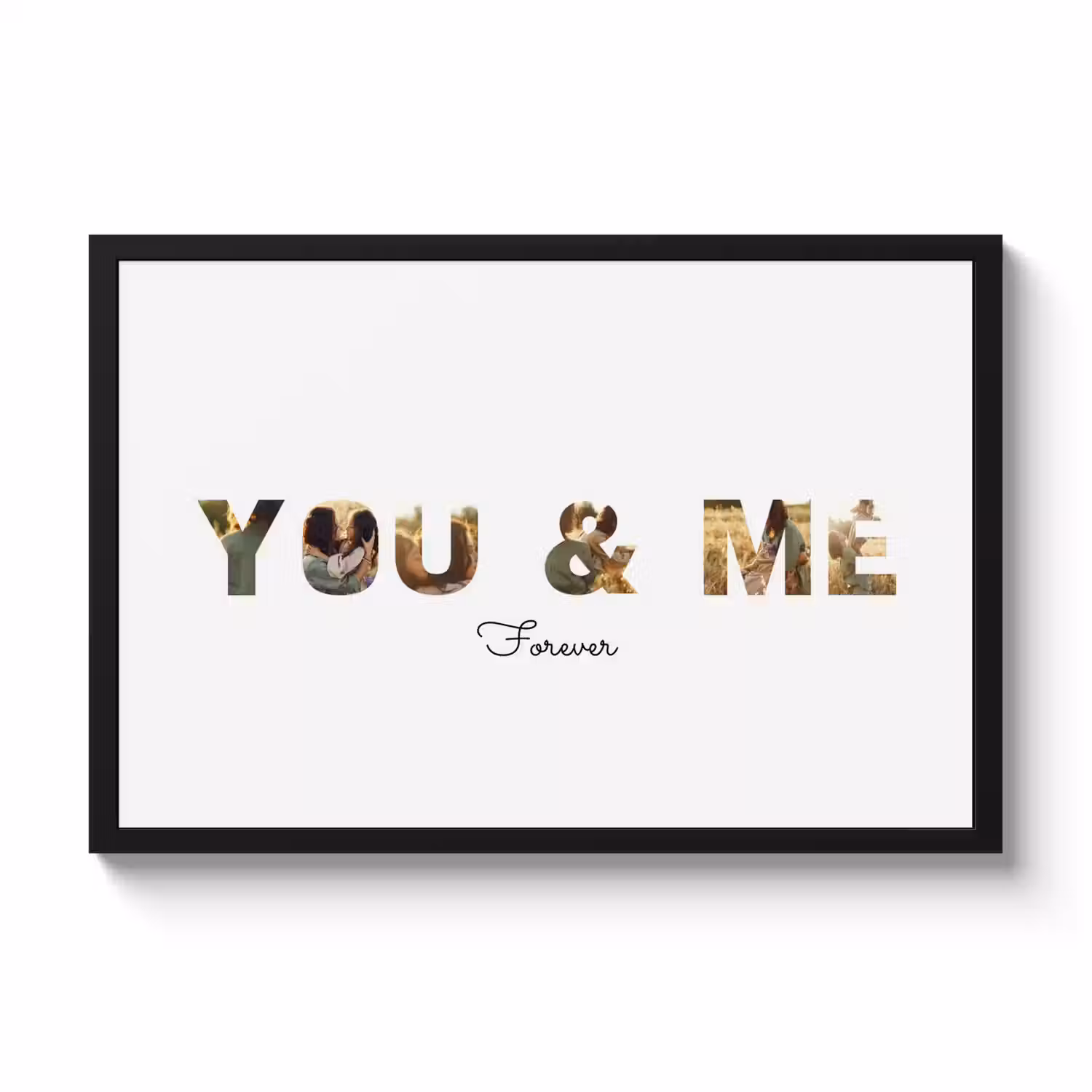 Poster mit Rahmen – You & Me