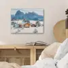 Landschap - Winter - Sneeuw PET vilt klein -sfeer3