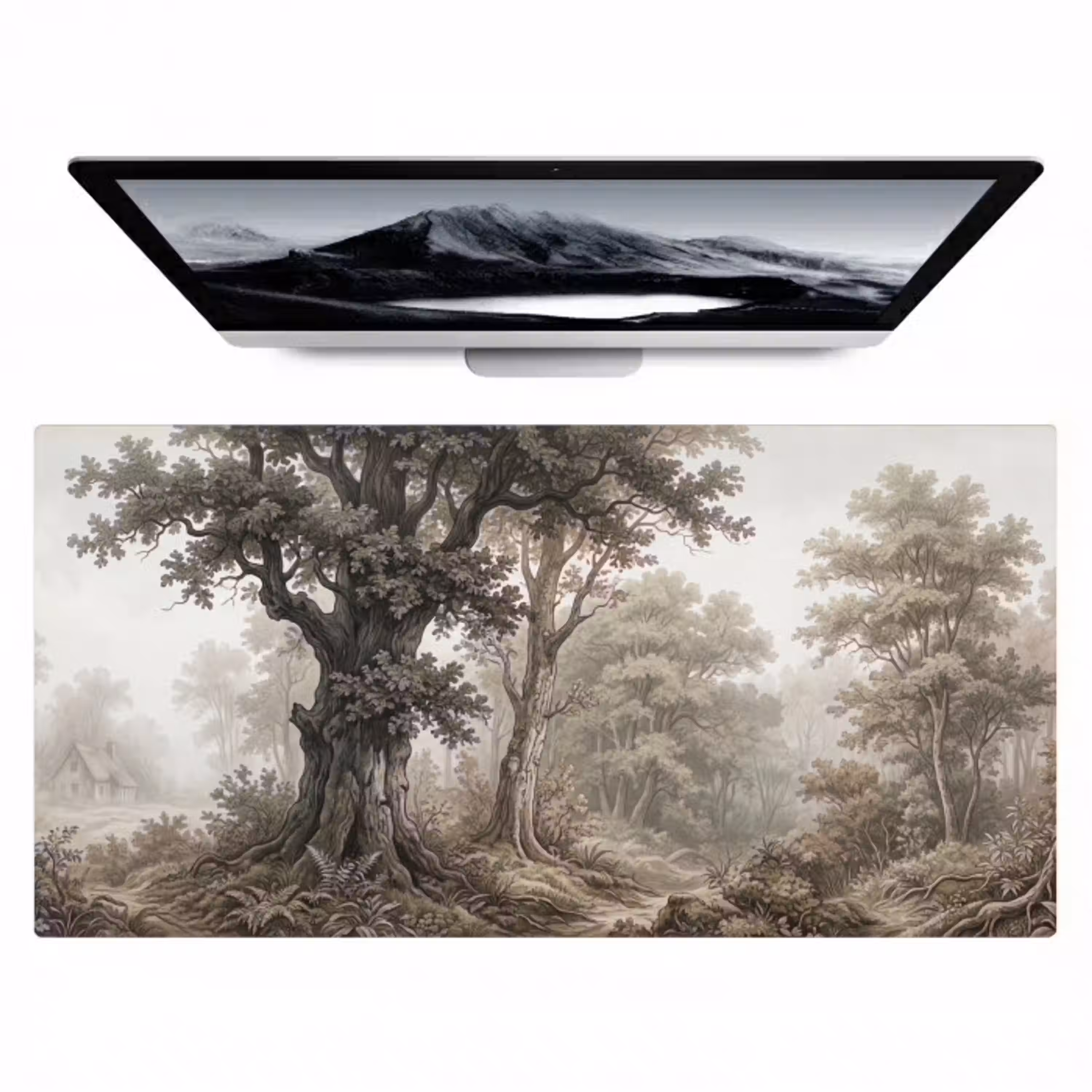 Natuur - Bos - Eik Muismat XXL klein -zzz3d