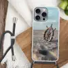 Scheepsstuur - Hout - Bruin - Zand Hoesje iPhone 16 Pro Max met koord klein -sfeer4