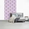 Patroon - Roze - Paars fotobehang vinyl groot 66 -slaapkamer