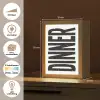 Zwart - Decoratie - Vintage - Eten Light Box met kabel (Tafellamp) klein -USP_websiteoverzichtNL