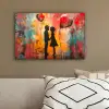Street art - Liefde - Graffiti - Kunst - Banksy canvas 2cm klein -sfeer3