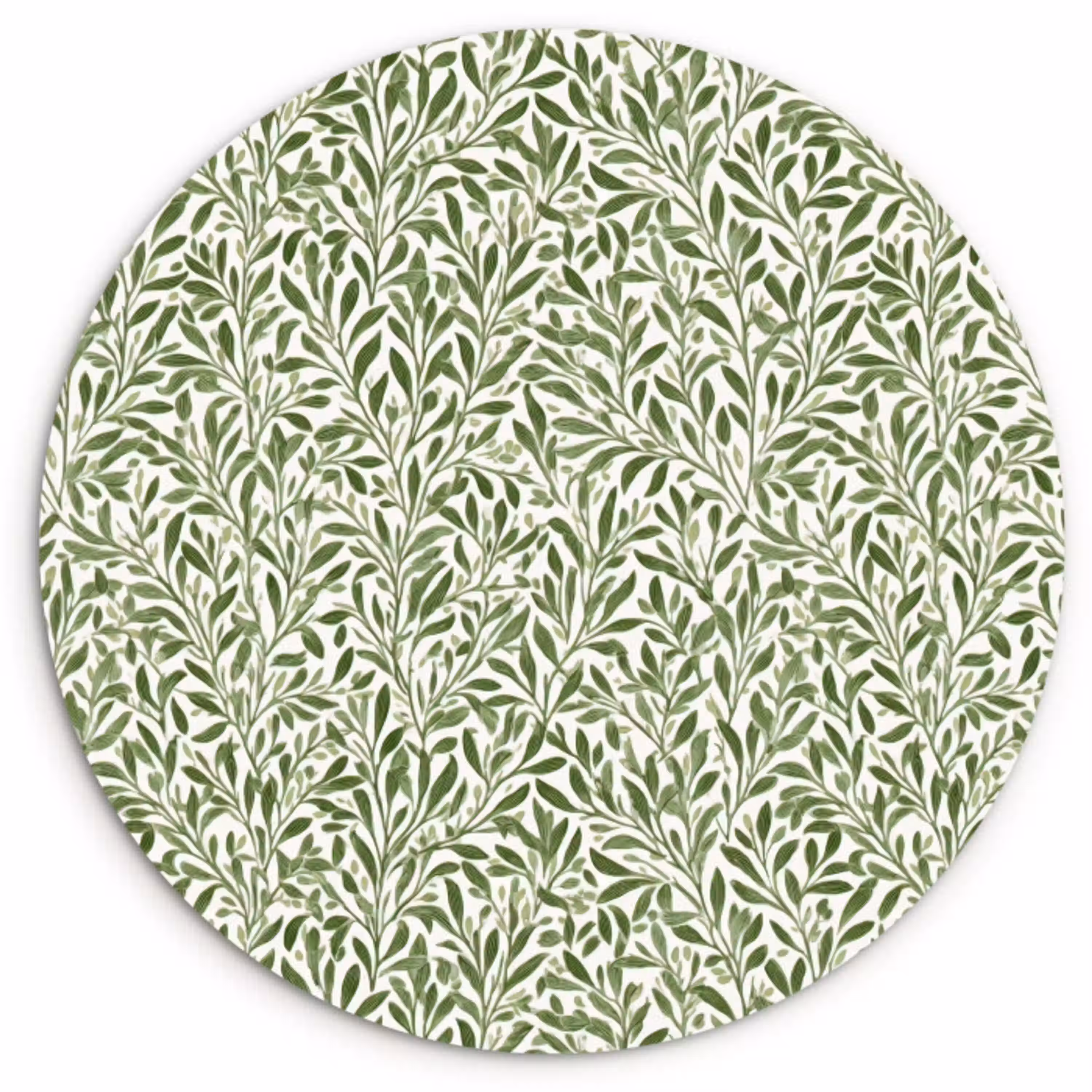 Botanisch - Takken - Groen Wandcirkel kunststof plaat 5mm dik klein 188 -3d